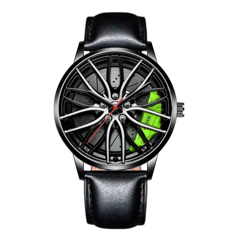 “MEIBO Racing Wheel Watch – Men’s Sport Quartz Watch”