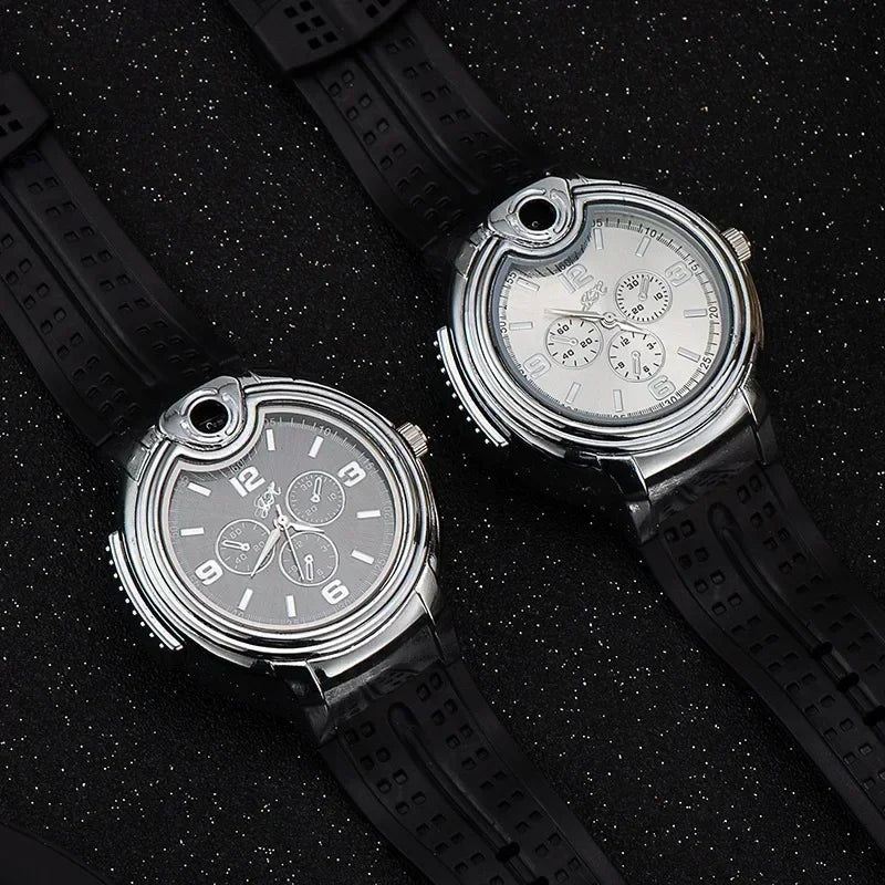 Lighter watch - the timepiece with flame