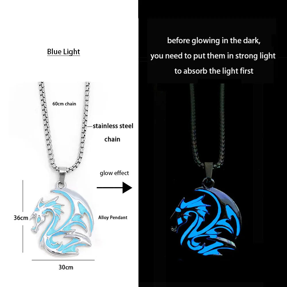 night dragon luminous necklace