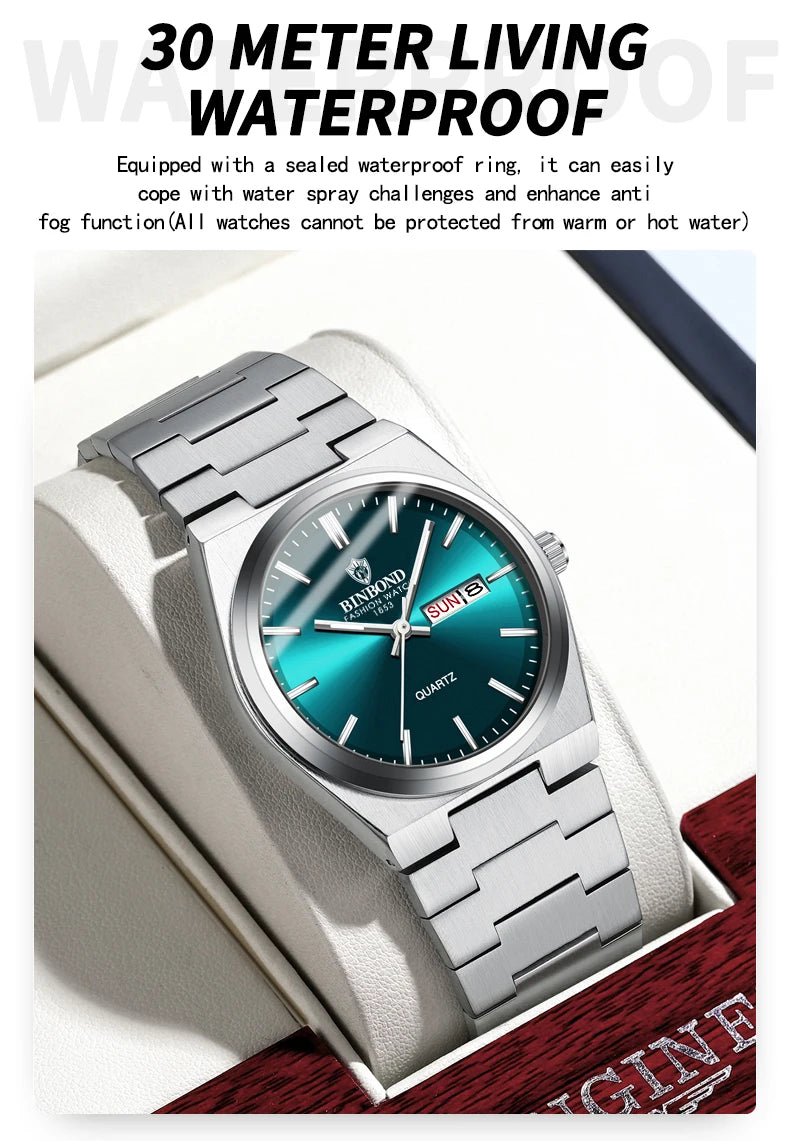 aquasteel classic quartz wristwatch