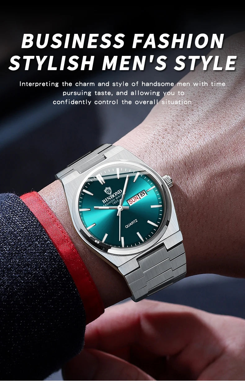 aquasteel classic quartz wristwatch