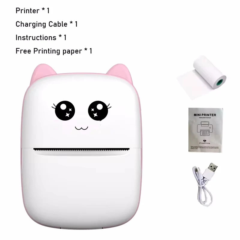 Mini CAT portable thermal printer print photo