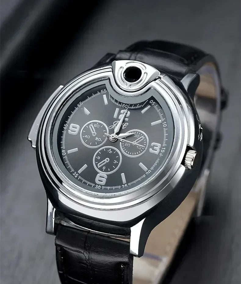 Lighter watch - the timepiece with flame