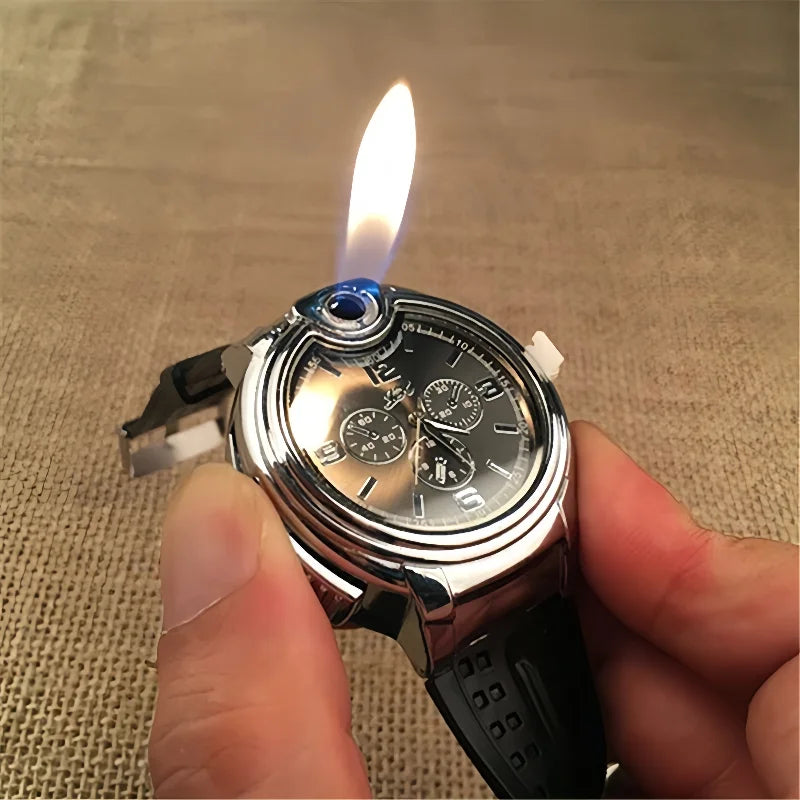 Lighter watch - the timepiece with flame