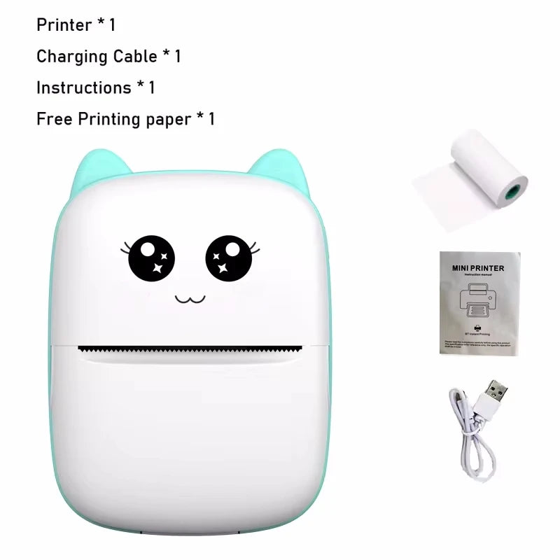 Mini CAT portable thermal printer print photo