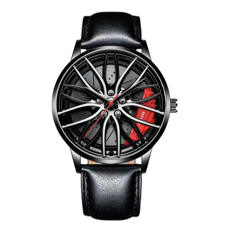 “MEIBO Racing Wheel Watch – Men’s Sport Quartz Watch”