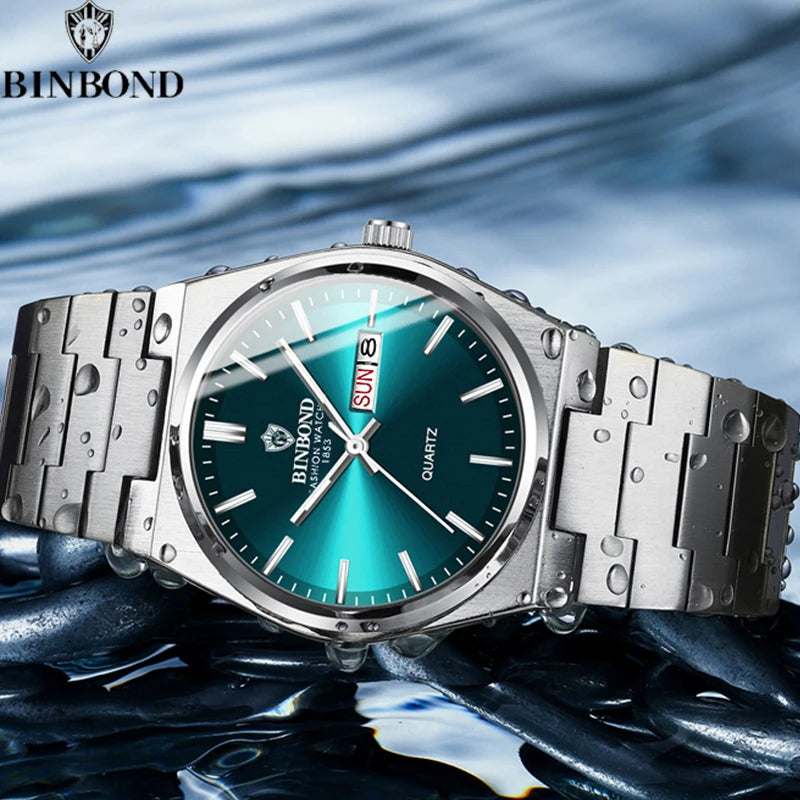 aquasteel classic quartz wristwatch