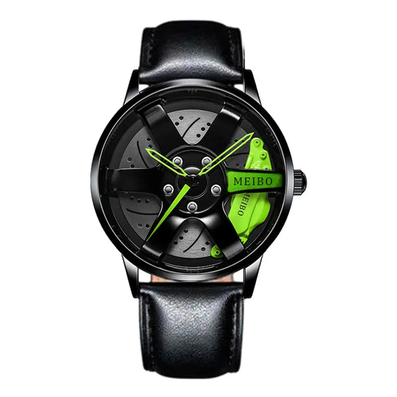 “MEIBO Racing Wheel Watch – Men’s Sport Quartz Watch”