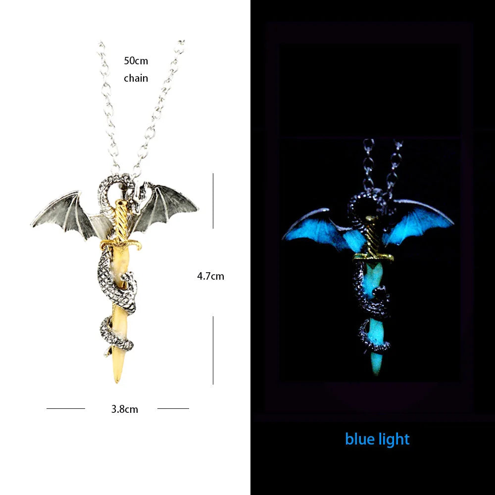 night dragon luminous necklace