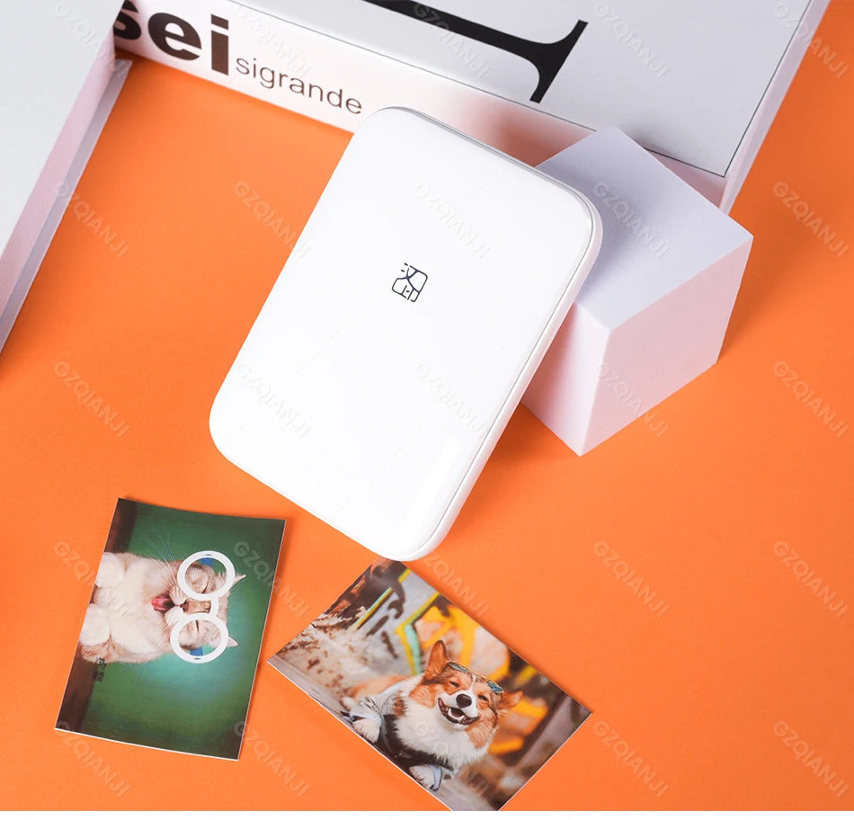 portable mini photo printer-wireless bluetooth pocket printer