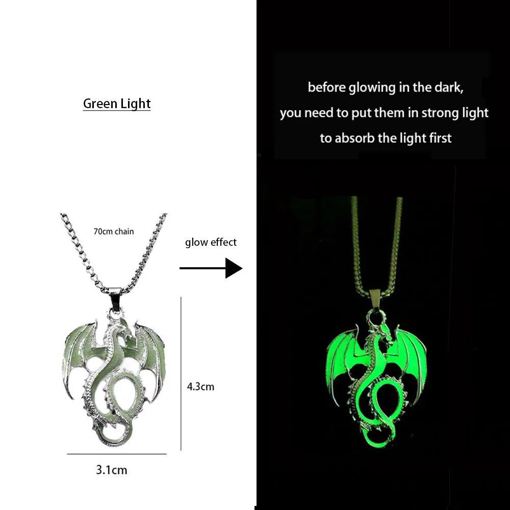 night dragon luminous necklace