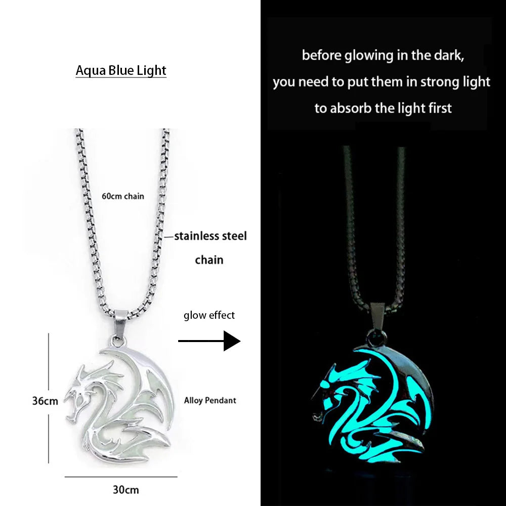 night dragon luminous necklace