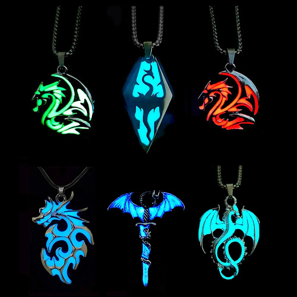 night dragon luminous necklace