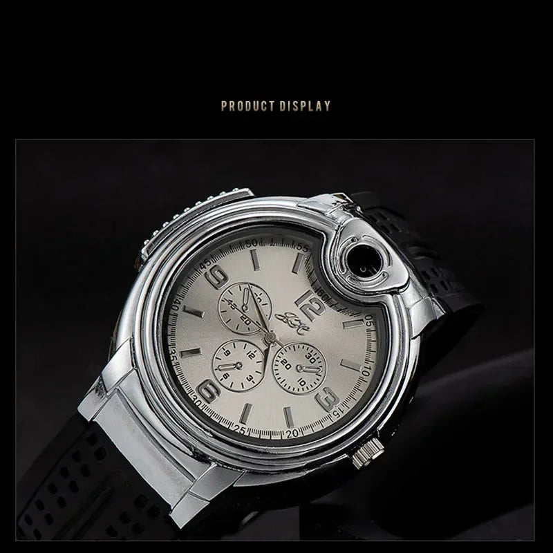 Lighter watch - the timepiece with flame