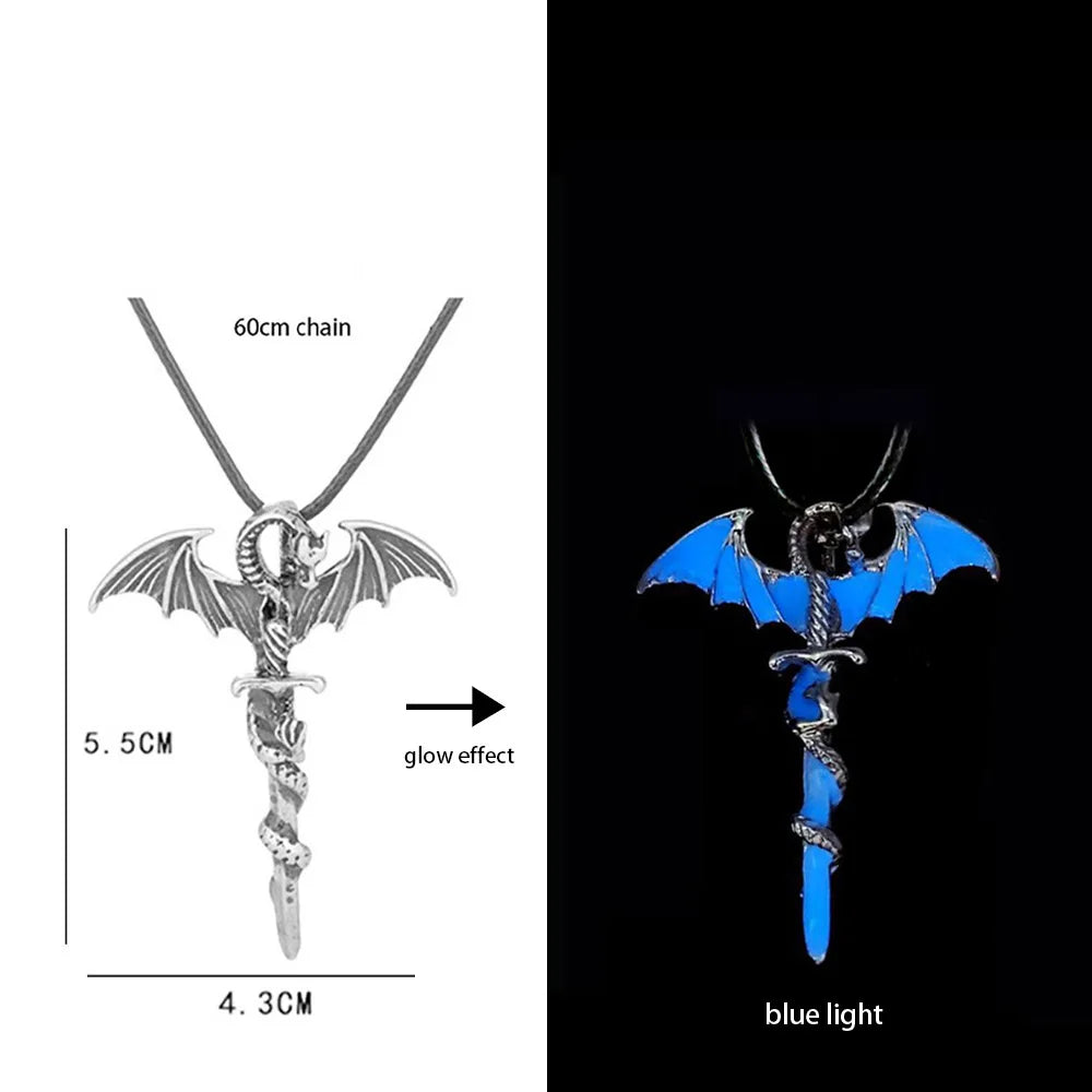 night dragon luminous necklace