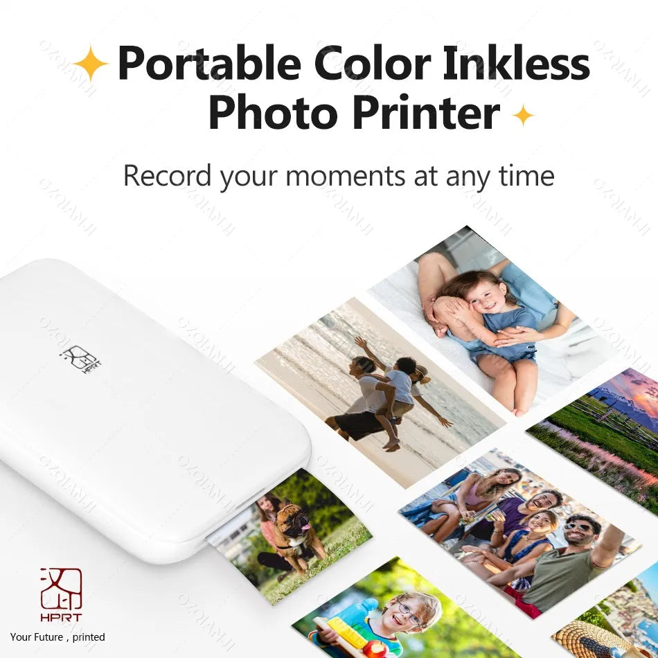 portable mini photo printer-wireless bluetooth pocket printer