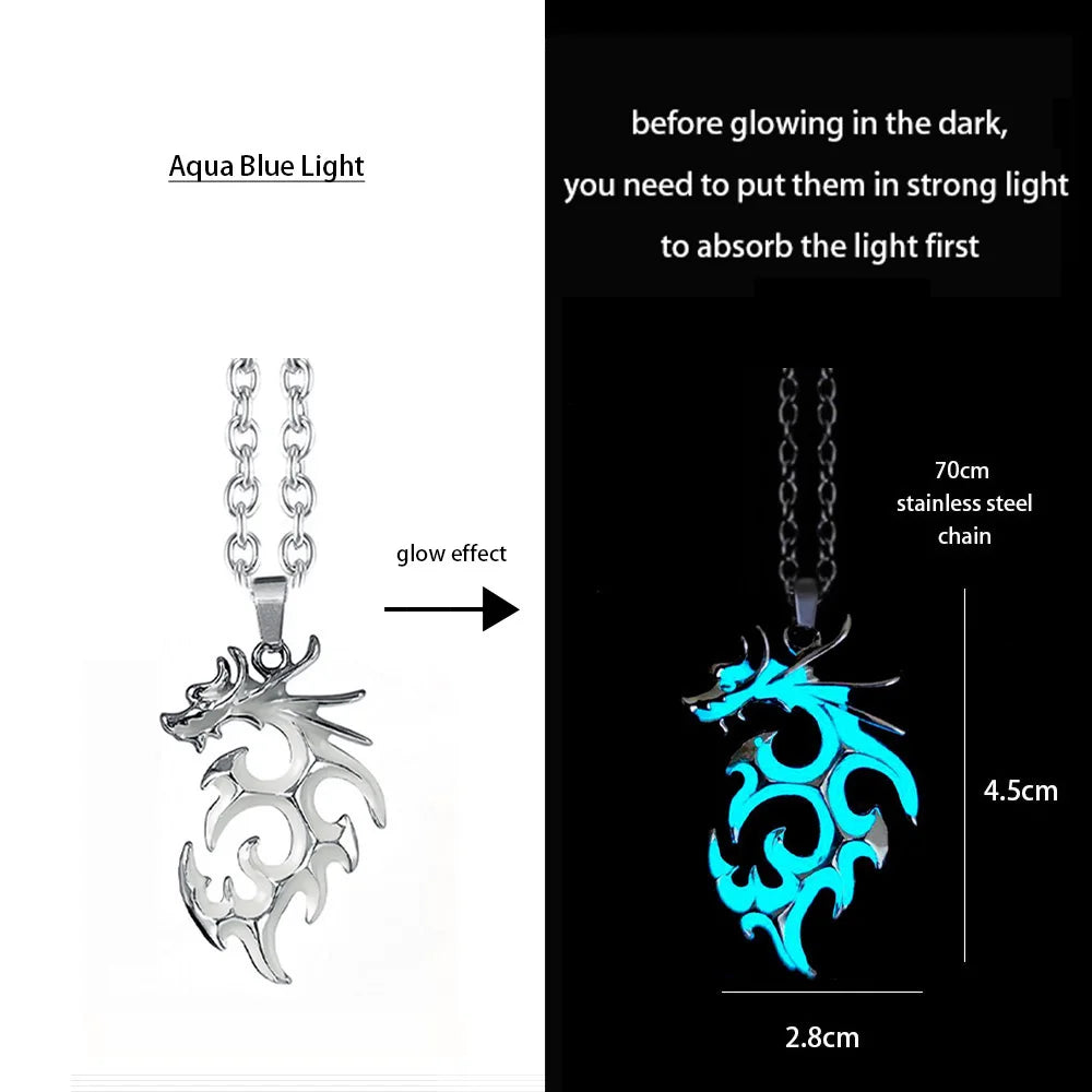 night dragon luminous necklace