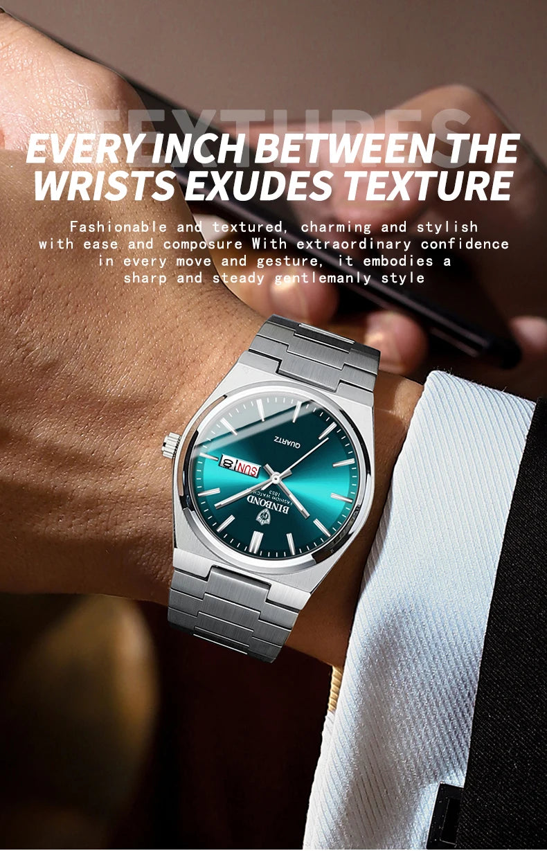 aquasteel classic quartz wristwatch