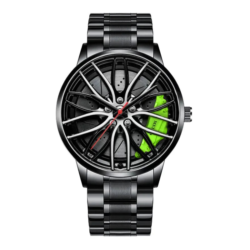 “MEIBO Racing Wheel Watch – Men’s Sport Quartz Watch”