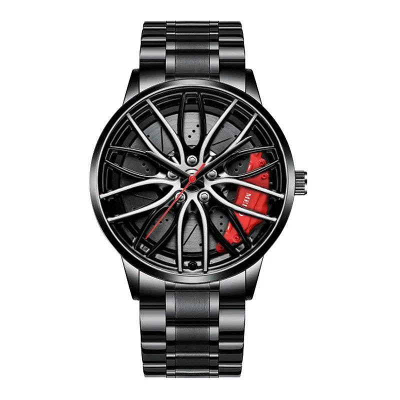 “MEIBO Racing Wheel Watch – Men’s Sport Quartz Watch”