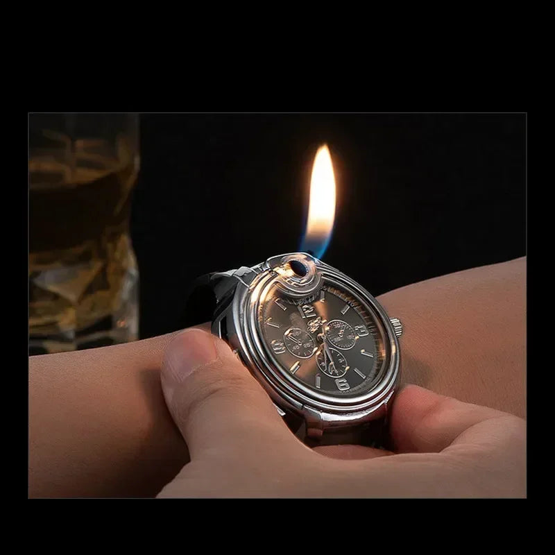 Lighter watch - the timepiece with flame