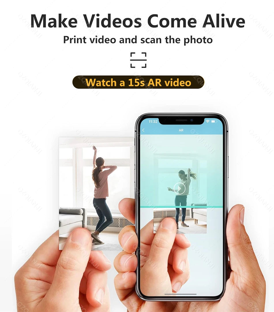 portable mini photo printer-wireless bluetooth pocket printer