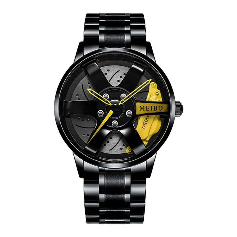 “MEIBO Racing Wheel Watch – Men’s Sport Quartz Watch”