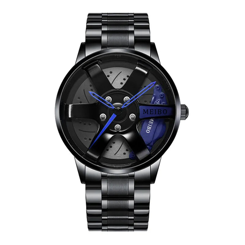 “MEIBO Racing Wheel Watch – Men’s Sport Quartz Watch”