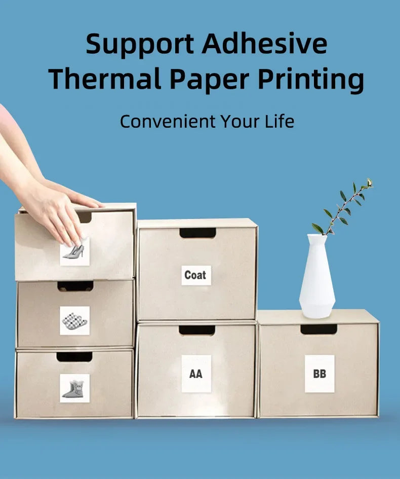 Mini CAT portable thermal printer print photo