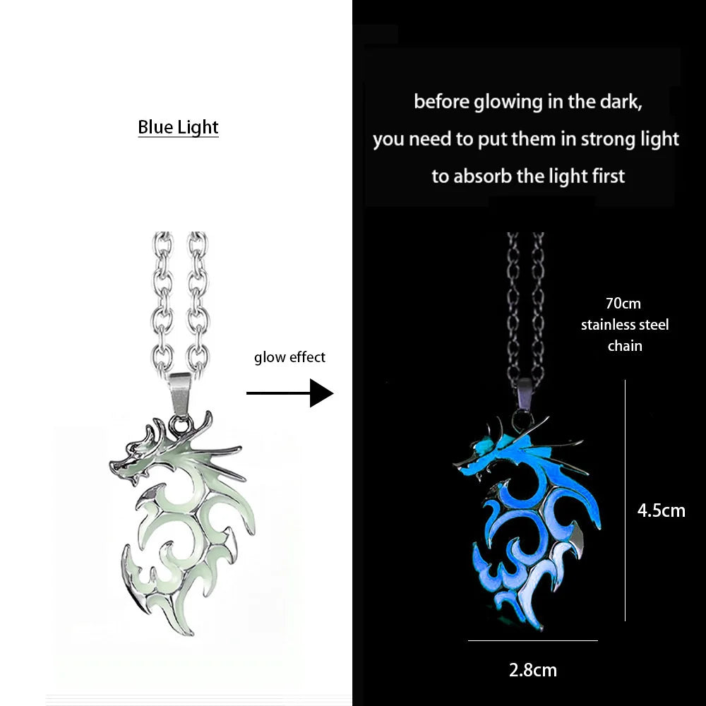 night dragon luminous necklace