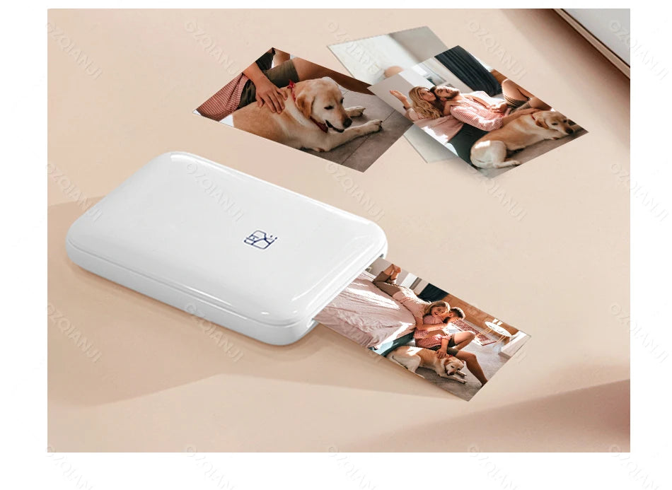 portable mini photo printer-wireless bluetooth pocket printer