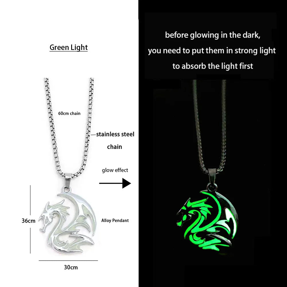 night dragon luminous necklace