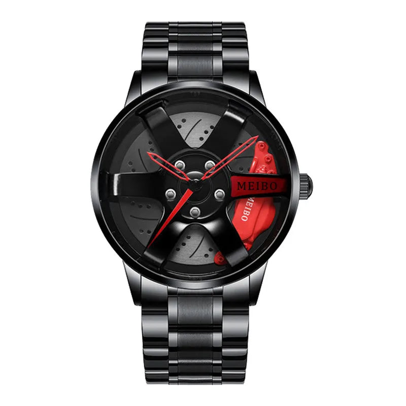 “MEIBO Racing Wheel Watch – Men’s Sport Quartz Watch”