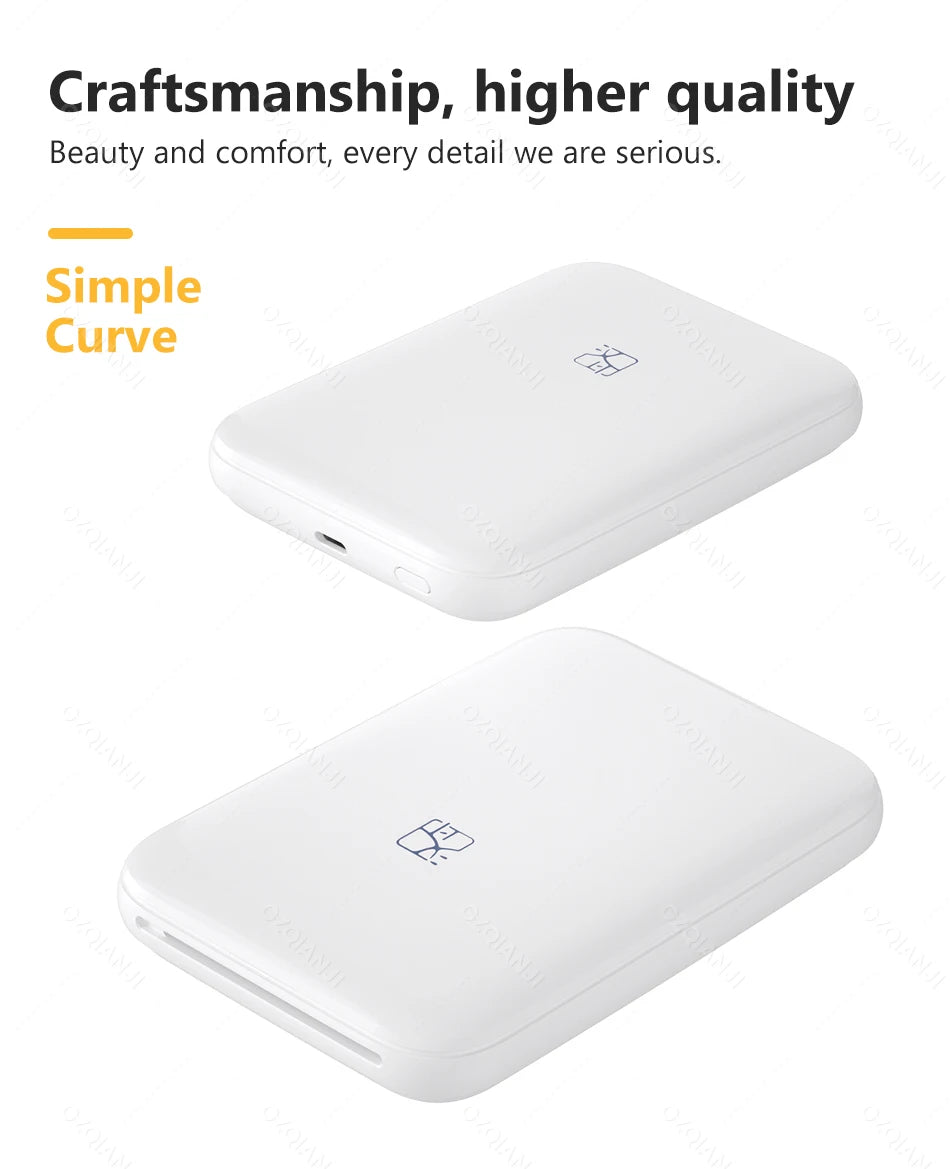 portable mini photo printer-wireless bluetooth pocket printer