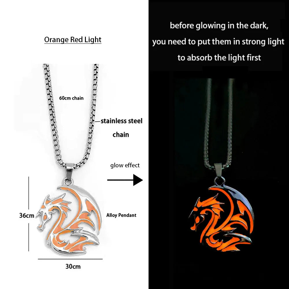 night dragon luminous necklace