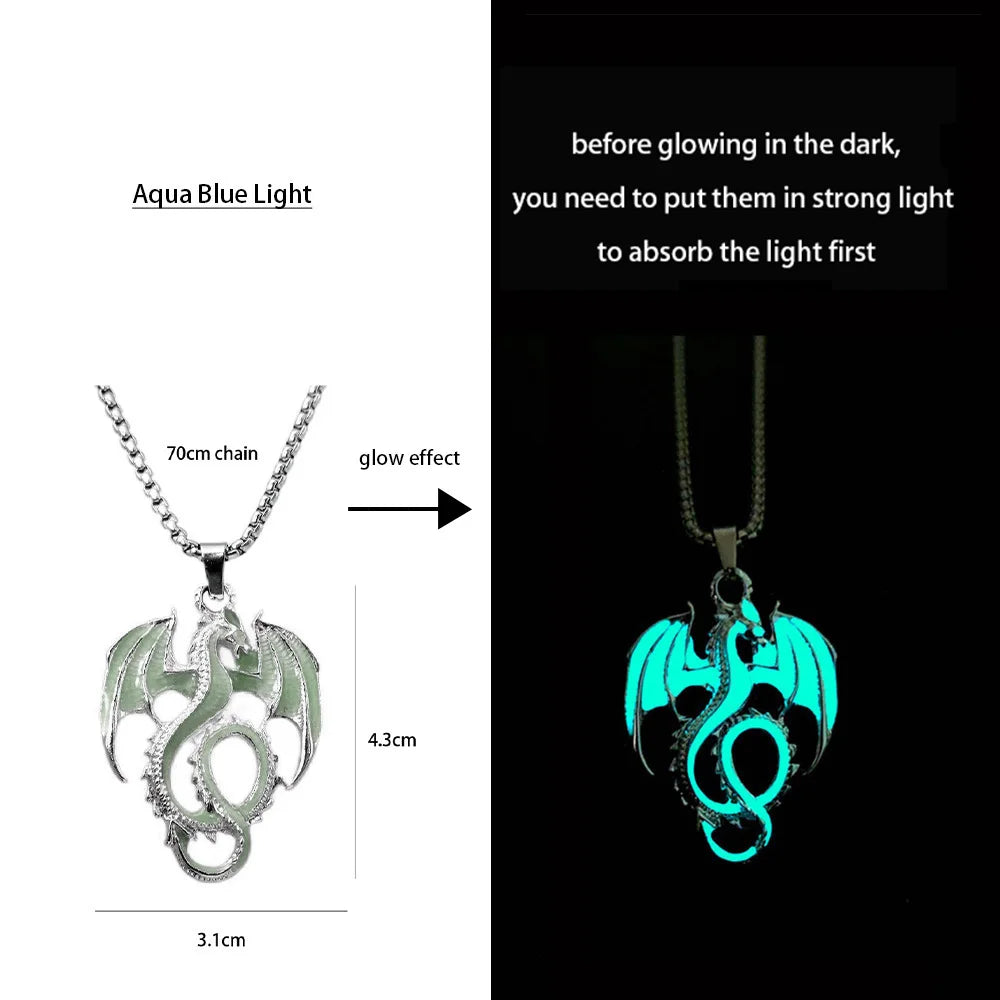 night dragon luminous necklace